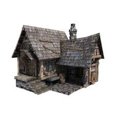 Medieval Building 14 Blacksmith Forge 3d Model Medieval Houses Medieval Building Concept
