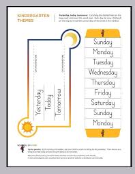 Yesterday Today Tomorrow Kindergarten Themes Kindergarten Worksheets Preschool Worksheets