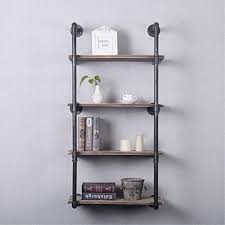 Check spelling or type a new query. Gwh Industrial Pipe Shelving Wall Mounted 24in Rustic Metal Floating Shelves Steampunk Real Wood Book Shelves Wall Shelf Unit Bookshelf Hanging Wall Shelves Farmhouse Kitchen Bar Shelving 4 Tier Walmart Com Walmart Com