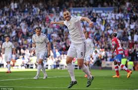 Ronaldo scores his fifth of the match as the attacker heads a super free kick from modric into the bottom corner. Real Madrid 9 1 Granada Cristiano Ronaldo Nets Five While Karim Benzema And Gareth Bale Also Score Daily Mail Online