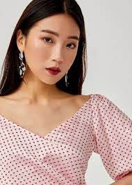 Antonina Jacquard Balloon Sleeve Top Balloon Sleeve Top Balloon Sleeve Model