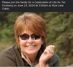 Celebration of Life for Tor, sharing memories and condolences