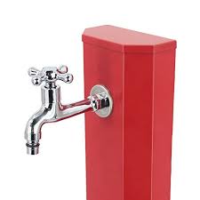 Optionally the hose bib extender easily slides over a fencing t post. Jm Outdoor Garden Hose Bib Extender Stanchion Steel Diy Spigot Post Heavy Duty Iron Stand Reel Shower Fountain With 3 4 Brass Faucet Tap Quick Connect End Red Pricepulse