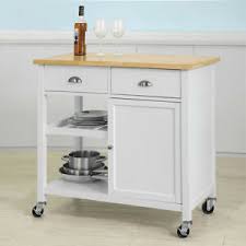 sobuy wood home kitchen trolley