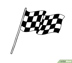 Extend two curved lines outward from the flagpole. How To Draw A Checkered Flag 5 Steps With Pictures Wikihow