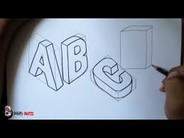 Tutorial Cara Membuat Tulisan 3d Dengan Awalan Bentuk Balok Dari Sudut P Tulisan Tipografi 3d Gambar