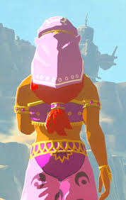 Link meets her at the inn of the kara kara bazaar, wearing traditional female gerudo clothing since men are forbidden at gerudo town. The Botw Art Reference Collective Vilia