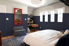 A modern kids room for girls. Kids Room Update Do We Lean In Or Pull Back You Want Both We Try 12 Different Colors Of Scallops On The Wall Emily Henderson