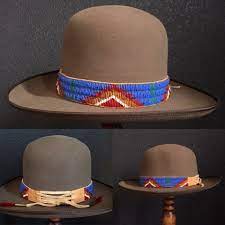 Beaded Headband Lazy Stitch Funky Hats Beaded Hat Bands Leather Hats