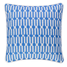 The outdoor cushions prove to be a valuable help to customize an outdoor environment, ensuring comfort and aesthetics thanks to the design of modern. Dash Albert Links Indoor Outdoor Cushion Cobalt Nisi Living
