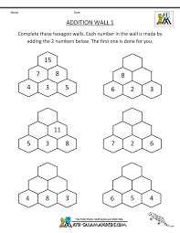No matter how simple the math problem is, just seeing numbers and equations could send many people running for the hills. Learning Addition Facts Worksheets 1st Grade Math Addition Worksheets Kids Math Worksheets 1st Grade Worksheets