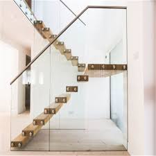 The finest quality glass stair design available today. Modern Floating Stairs With Wood Tread And Glass Railing Global Sources