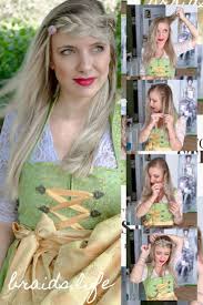 Einfache Frisuren Anleitung Oktoberfestfrisur Fur Offene Haare Flechtfrisuren Mittellange Haare Anleitung Frisuren Oktoberfest Frisur