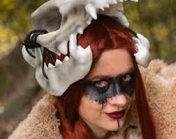 Luna Cat Mask ~ Moon ~ Moon Mask ~ Headdress ~ Headpiece ~ Skull