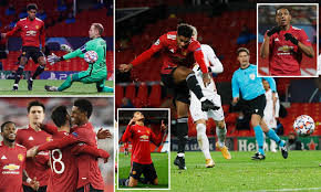 Manchester united have made it two big champions league wins out of two, following last week's win at psg. Manchester United 5 0 Rb Leipzig Man Of The Moment Marcus Rashford Comes On And Scores Hat Trick Daily Mail Online