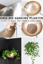 Make A Hanging Planter Out Of An Ikea Blanda Blank Stainless Steel Bowl Diy Hanging Planter Hanging Planters Hanging Planters Indoor