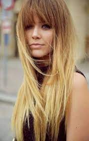 Long Haircut With Bangs Fringe Hairstyle Kristina Bazan Capelli Lunghi Con Frangia Capelli Con Frangia Tagli Di Capelli