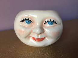POTTERY FACE MASK Sculpture Studio Wall Art Handmade Unique Folk Art Odd  Ceramic $69.00