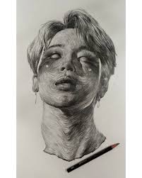 Jimin Dubbed As The Rising Muse Of Artists Has Consistently Been Featured In Illustrator Lee K S Works And Exhibitions L Aesthetic Art Kpop Fanart Artist