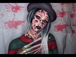 Freddy Krueger Makeup Halloween Nightmare On Elm Street Makeupenpointe Youtube Freddy Krueger Makeup Scary Halloween Costumes Halloween Makeup Diy Easy