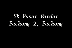 No 24 jln wawasan 2 / 21 pusat bdr puchong, puchong new village, 47100, malaysia. Sk Pusat Bandar Puchong 2 Puchong Sekolah Kebangsaan In Puchong