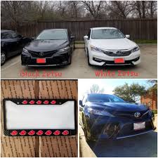It's time to let go of your dealership's plastic frame and get yourself something nice. My Boyfriend And I Named Our Cars Black Zetsu And White Zetsu My Custom Akatsuki Plate Frames Arrived Naruto