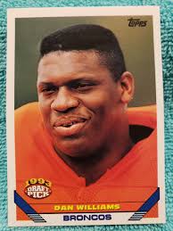 1993 TOPPS DAN WILLIAMS ROOKIE #637 DENVER BRONCOS RC DRAFT PICK