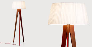 Miller Stehlampe Walnuss Mit Rotem Kabel Cnueva Stehlampe
