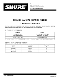 Shure Uc Service Manual Manualzz Com