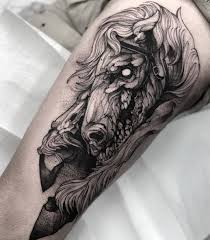Night/ horrse head symbol on gmail. Night Horse Tattoo Done By Fredao Oliveira Www Otziapp Com Horse Tattoo Horse Tattoo Design Horse Skull