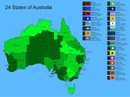 24 States Of Australia Australia Map States Of Australia Alternate History