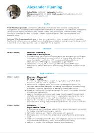Next up is your relevant experience and employment history. Student Resume Pharmacy Kickresume