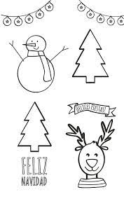 Dibujos De Navidad Para Colorear Manualidades Tarjetas De Navidad Para Ninos Dibujos De Navidad Manualidades