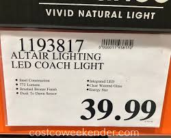 Altair Lighting Led Outdoor Lantern Costco Weekender