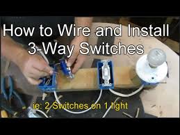 3 way switch wiring diagram. How To Wire And Install 3 Way Switches Youtube