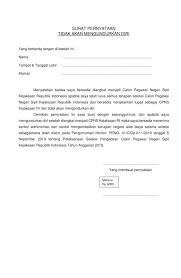 Sebagai contoh, surat pernyataan diri yang menerangkan bahwa kondisi diri yang. Download Contoh Terbaru Format Surat Pernyataan Cpns Kejaksaan