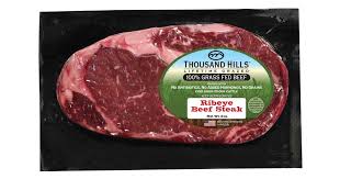 Then, pour a small amount of oil on the pan and place the meat on the hot pan. Thousand Hills Ribeye Steak Grass Fed Frozen Azure Standard