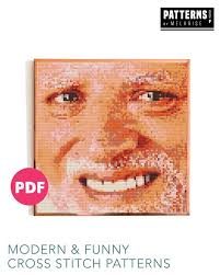 Pin On Modern Cross Stitch Patterns And Embroidery Kits