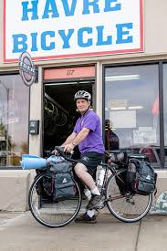 Bicycle store owner going bicycling down the coast