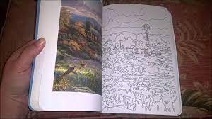Finally able to color a page from my thomas kinkade collection. Posh Adult Coloring Book Thomas Kinkade Designs Youtube