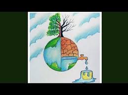 Hi guys.so sorry because the video is bit light during the pencil work in the beginning of the video.earth day poster, earth day drawing for competitions. How To Draw Save Water Save Earth Poster World Environment Day Special Drawing For Beginners Cute766