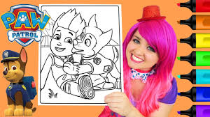 Ghost rider coloring pages is a collection of images of the famous comic book hero from marvel. Coloring Paw Patrol Chase Ryder Coloring Book Page Prismacolor Colored Markers Kimmi The Clown Youtube