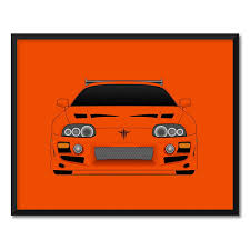 The export version, the toyota celica supra, left the toyota tahara plant in 1979. Amazon Com Customizable Color Toyota Supra Mk4 From The Fast And The Furious Inspired Poster Print Wall Art Decor Handmade Brian O Connor Paul Walker Fast And Furious Art Handmade