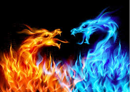 Black And Blue Dragon Background Red And Blue Dragon Fire Digital Wallpaper Dragon 5k Wallpaper Hdwallpaper Desktop In 2020 Dragon Illustration Fire Dragon Fiery Dragon