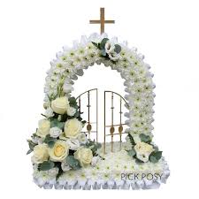 Sympathy flowers delivered in london. Gates Of Heaven Funeral Tribute Buy Online Or Call 01634 716154