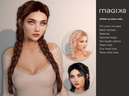 top 10 the sims 4 best clothing mods · 10. Second Life Marketplace Magika Gemma In 2021 Sims Hair Womens Hairstyles Sims 4 Cc Eyes