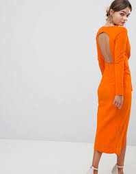 Pin By Songs Of Distant Style On Asos Long Sleeve Plunge Dress Plunge Midi Dress Deep Plunge Midi Dress