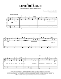 Rocket man is a song composed by elton john and bernie taupin and originally performed by john. I M Gonna Love Me Again From Rocketman Easy Piano Sheet Music