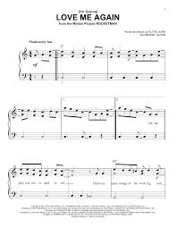 Printable pdf in all keys. Atitraukti Vardu Susijungimas Love Me Again Piano Notes Yenanchen Com