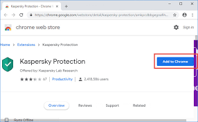 Installing An Kaspersky Protection Extension To Google Chrome Chrome Extension Chrome Web Best Banner
